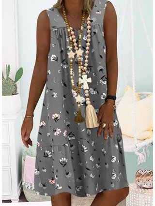 Justfashionnow Summer Dresses 1 Sundress Daily V Neck Printed