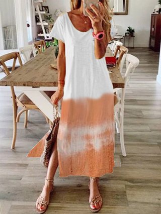 Justfashionnow Summer Dresses 1 Sundress Crew Neck Short Sleeve