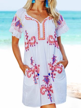 Justfashionnow Summer Dresses 1 Boho Dresses Daily Shift V Neck