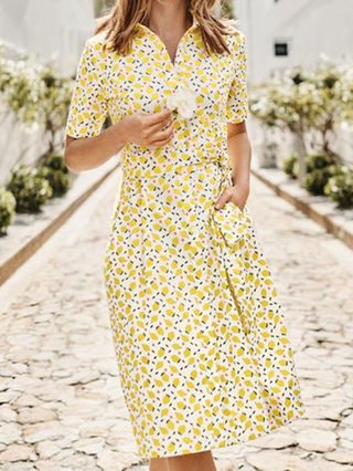 Justfashionnow Shirt Dress 1 Floral Dresses Shirt Collar Short