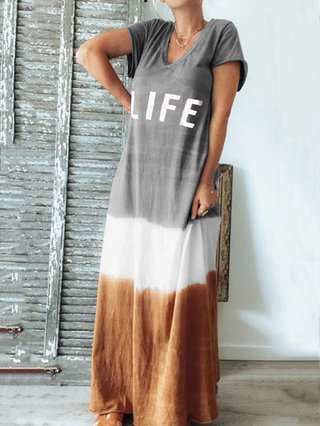 Justfashionnow Summer Dresses Casual Dresses Daytime V Neck Color