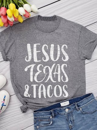 Gray Cotton Blend Short Sleeve T Shirts Justfashionnow