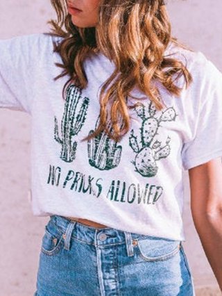 White Round Neck Holiday T Shirts Justfashionnow