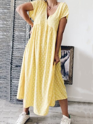 Justfashionnow Summer Dresses Sundress Daytime V Neck Printed