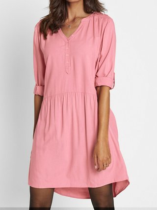 Justfashionnow Casual Dresses Long Sleeve 1 Daily High Low V Neck Casual Dresses