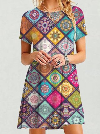 Justfashionnow Summer Dresses Casual Dresses Daily Round Neck