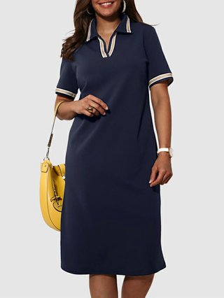 Justfashionnow Shirt Dress 1 Sundress Daily Shift Shirt Collar