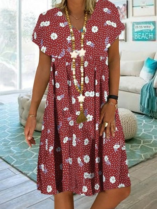 Justfashionnow Casual Dresses 1 Floral Dresses Daily V Neck