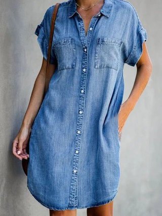 denim casual dresses