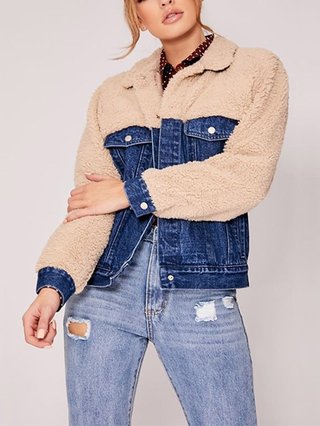 woolen denim jacket
