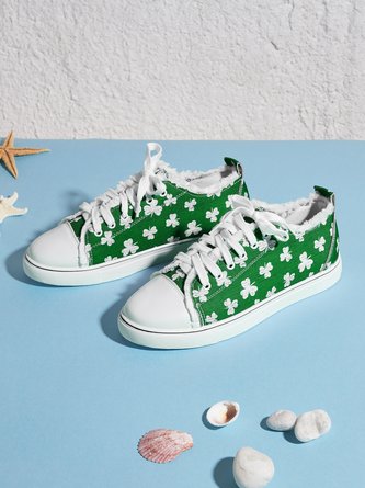 Shamrock sneakers Green Canvas Shoes
