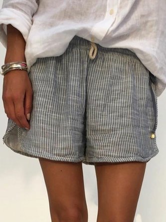 Women's Elastic Waist Summer Shorts Shorts