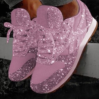 JFN  Women Muffin  Rhinestone New Crystal  Platform Sneakers