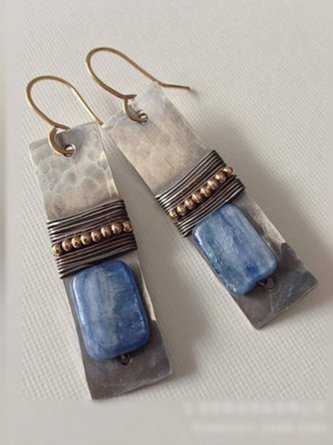 JFN  Blue Alloy   Earrings