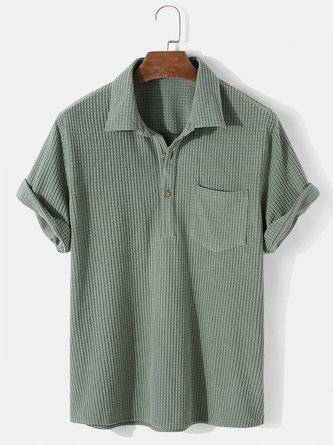 Men's Cotton Basic Solid Printed Shirts
