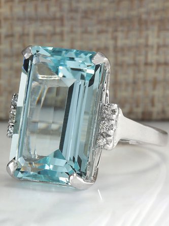 JFN Sapphire Zircon Ring