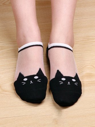 JFN Cat Crystal Socks