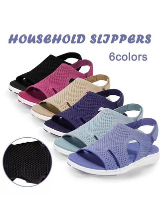 JFN Cutout Breathable Flyknit Sports Sandals