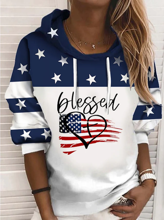 JFN Text Letter Casual Hoodie Sweatshirt
