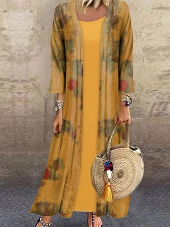 JFN Casual Abstract Two-Piece Set