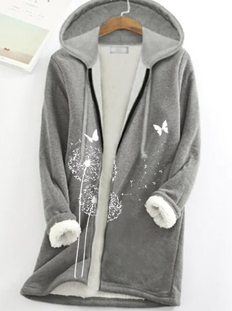 Dandelion Hoodie Loose Teddy Jacket