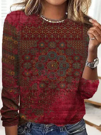 Jersey Casual Ethnic T-Shirt