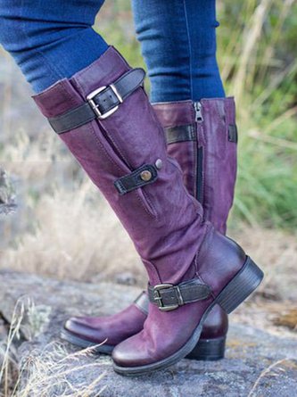 All Season Daily Flat Heel Boots