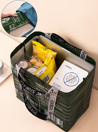 Woven Foldable Waterproof Portable Environmental Protection Storage Shopping Bag