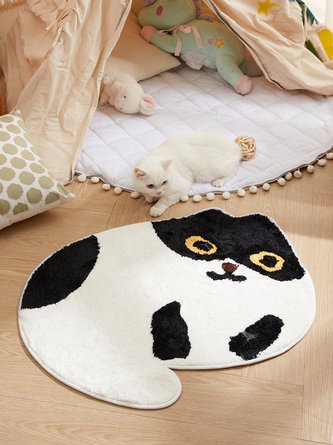 Cartoon Cat Plush Absorbent Non-slip Carpet