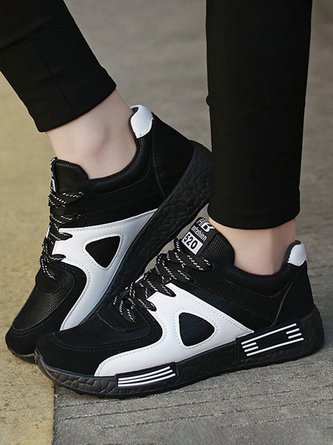 Trendy Color Contrasting Casual Lightweight Sneakers
