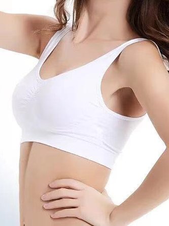 Push Up Breathable Soft Seamless Sports Bra Plus Size