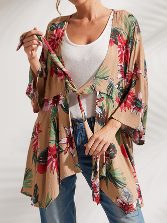 Boho Others Loose Floral Other Coat
