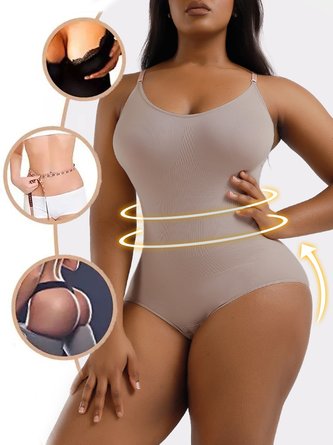 Tummy Control Seamless Bodysuit Plus Size