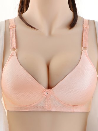 Women's Breathable Comfort Minimalist Applique Everyday Bra & Bralette