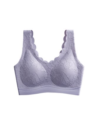 Women's Breathable Comfortable Lace Daily Sports Leisure Sleeping Seamless  Bra & Bralette