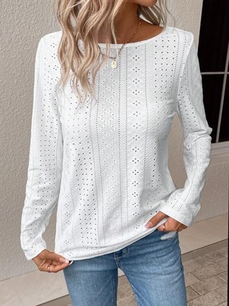 Plain Loose Casual Long Sleeve Shirt