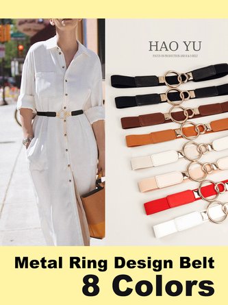 Metal Ring Design Urban Versatile Belt