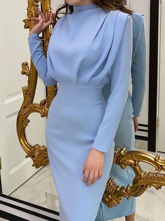 Casual Plain Maxi Dress 
