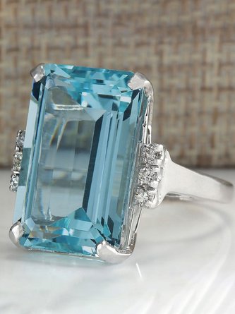 JFN Sapphire Zircon Ring