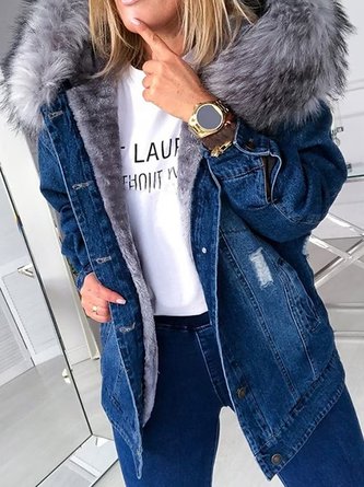 Hoodie Loose Denim Casual Jacket
