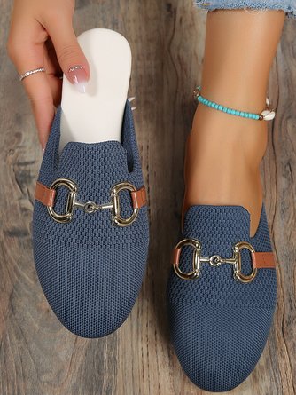 Plain Woven Mules main image 1