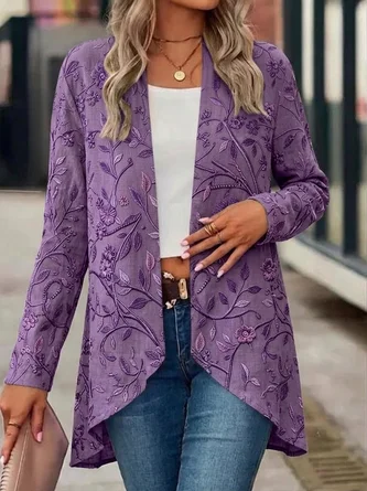 Floral Cover Up Vintage Spring Fall Lightweight Cardigan