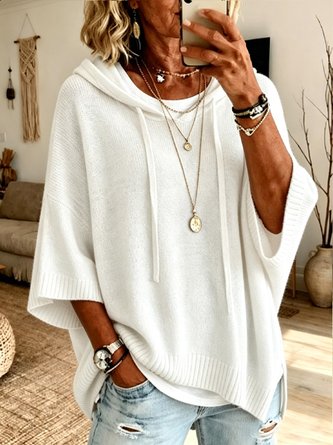 Loose Plain Casual Top