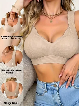 seamless bra push up lift side boob reduction anti sagging properties wire free bra