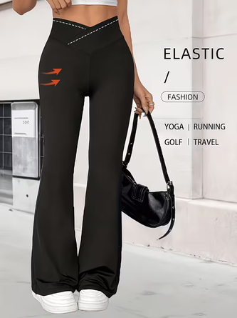 high waisted tummy control leggings stretch sports pants