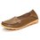 Plus Size Pure Color Soft Slip On Leather Casual Lazy Flat Shoes