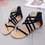 Women Flip Flops Plus Size Sandals Casual Flat Sandals with Zipper