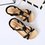 Flower Bead Knitting Slip On Flat Beach Outdoor Sandals