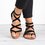 Women Leather Sandals Casual Zipper Adjustable Buckle Shoes
