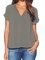Women Short Sleeve V neck Shirts Blouse